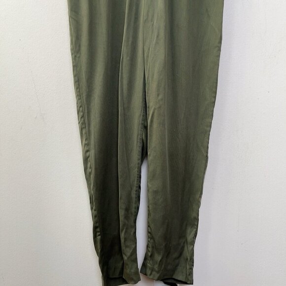 Gap Womens 6 Short Sleeve Khaki Green Romper Utility Jumpsuit - Picture 4 of 15